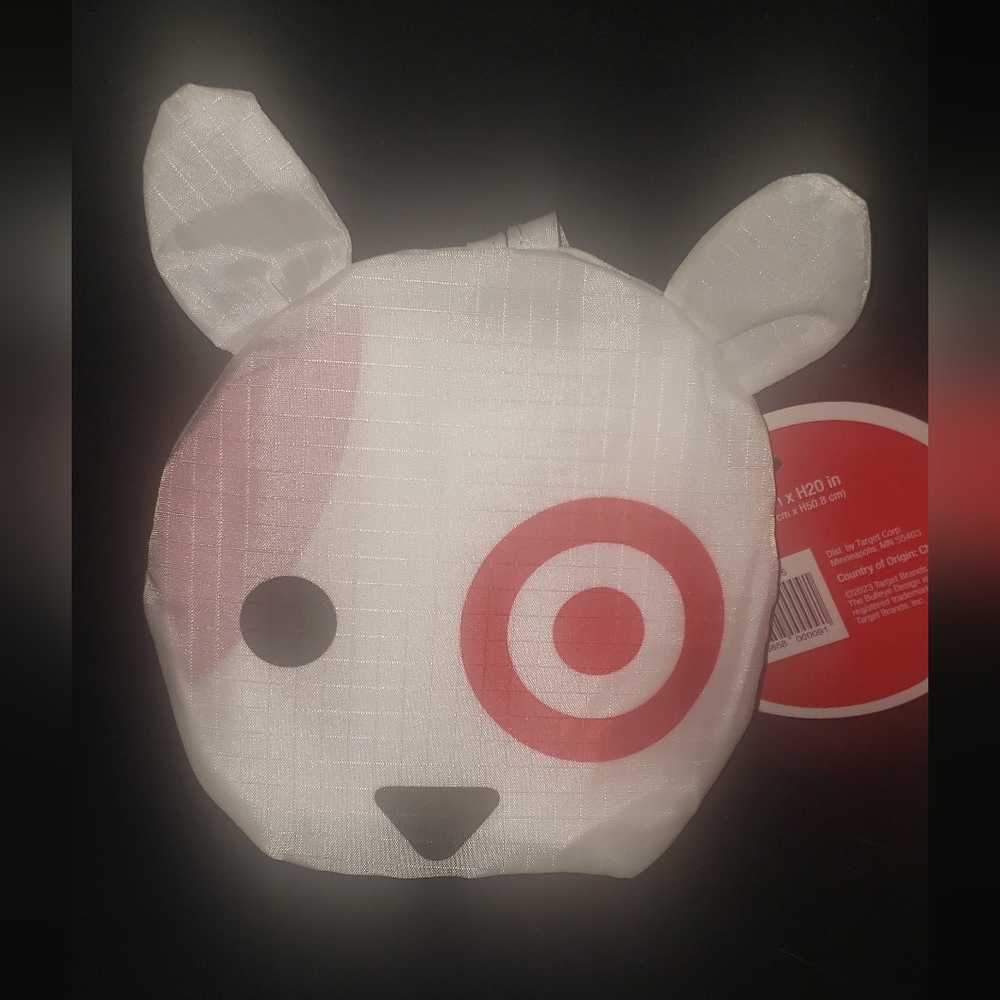 new with tags Target Bullseye Dog reusable foldable bag bags